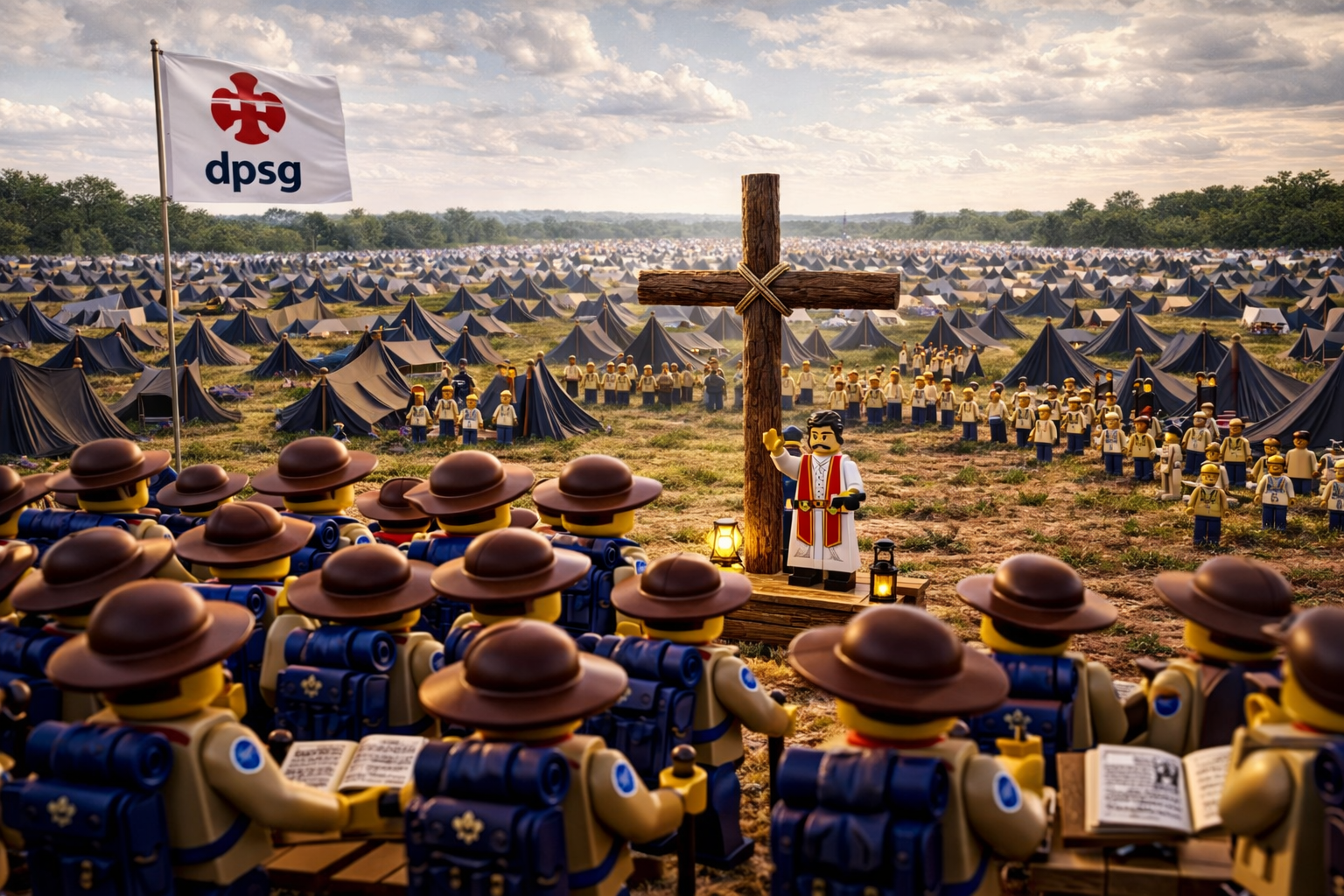 LEGO-Figur Lager-Gottesdienst