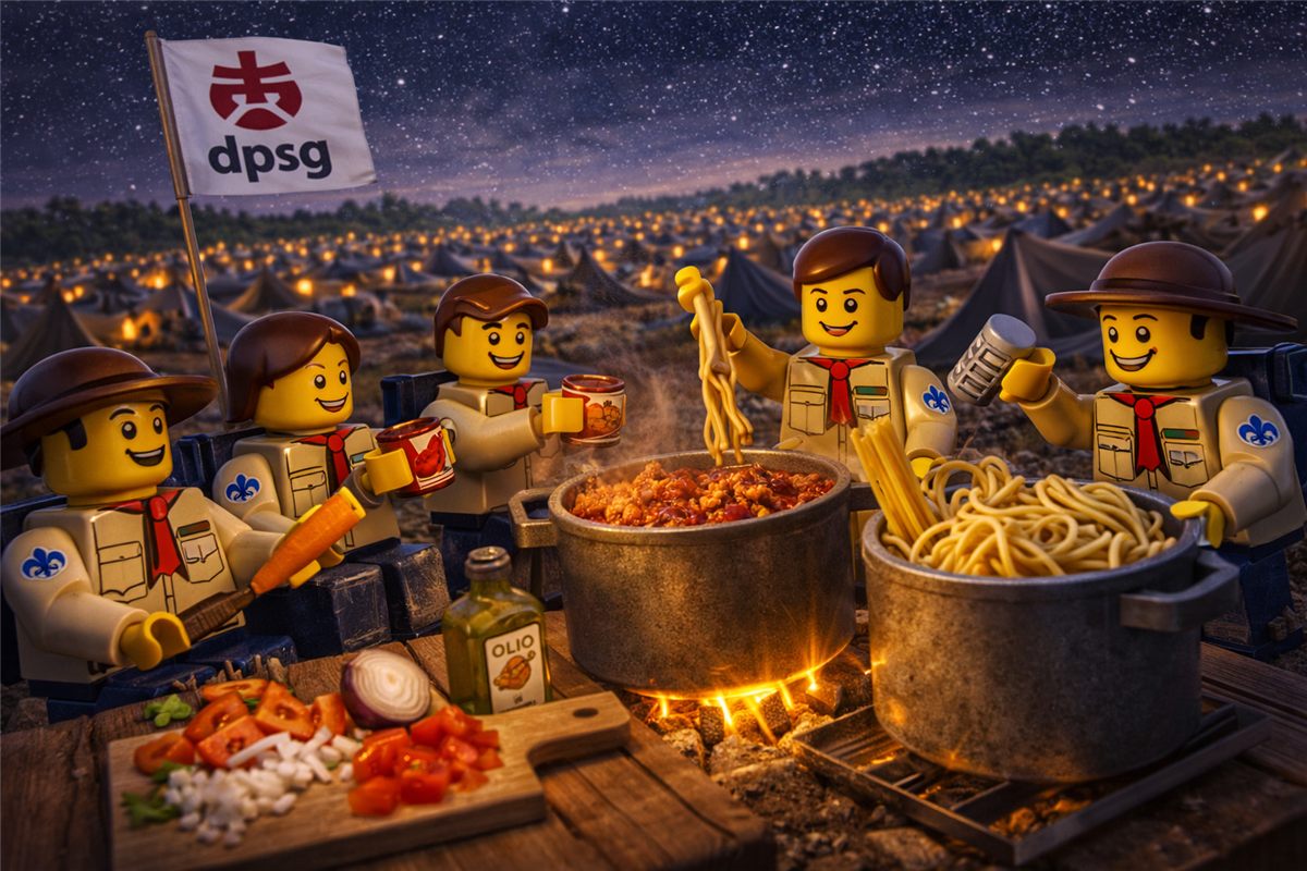 LEGO-Szene: Spaghetti Bolognese
