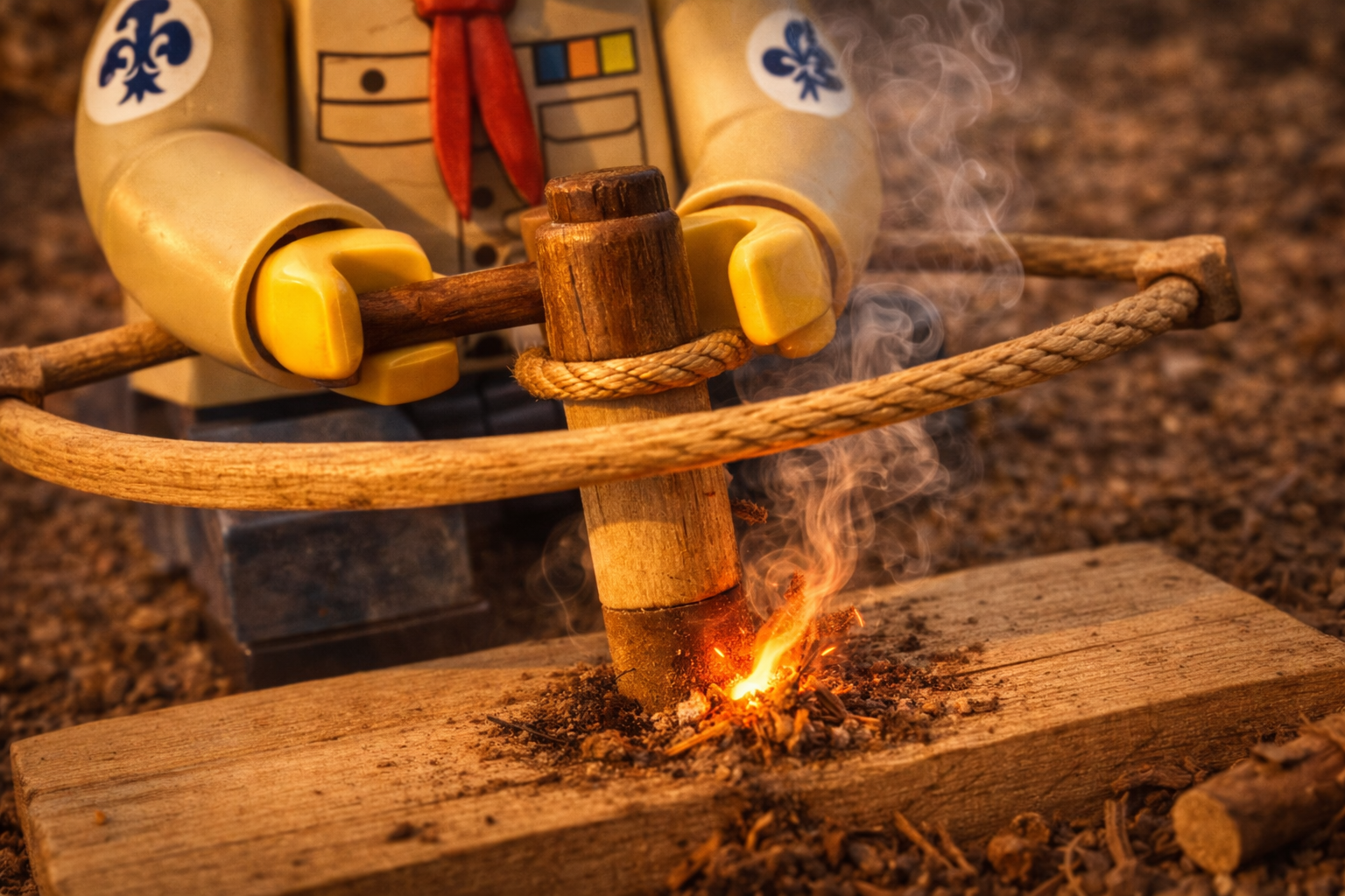 LEGO-Figur Detail-Feuermachen