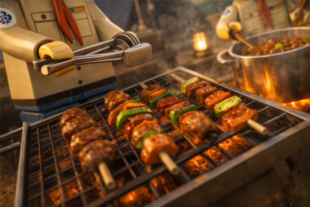 LEGO-Szene: Grill